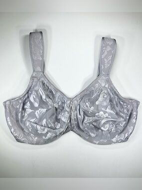 Wacoal Awareness Underwire Full Coverage Bra Gray Floral 34G